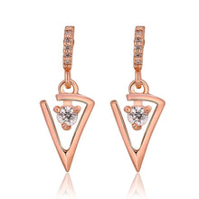 Best Gifts girl jewerly 18K Gold Plated Earing sharp knife drop earrings brincos SMTPE984 ELY