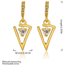 Best Gifts girl jewerly 18K Gold Plated Earing sharp knife drop earrings brincos SMTPE984 ELY