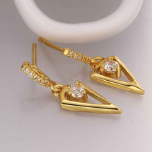 Best Gifts girl jewerly 18K Gold Plated Earing sharp knife drop earrings brincos SMTPE984 ELY