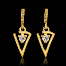 Best Gifts girl jewerly 18K Gold Plated Earing sharp knife drop earrings brincos SMTPE984 ELY