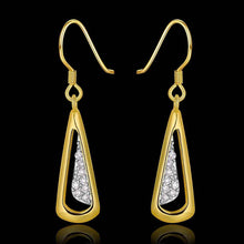 Best Gifts girl jewerly 18K Gold Plated Earing small dangle crystal drop earrings brincos SMTPE983 ELY