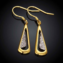 Best Gifts girl jewerly 18K Gold Plated Earing small dangle crystal drop earrings brincos SMTPE983 ELY