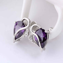 Best friends earings jewelry line purple blood violet stud brincos grandes pendientes earrings women earing FBLE 2 ELY