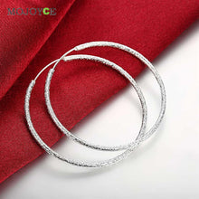 Big Circle Earrings Elegant Silver-plated Earrings 1STL ELY