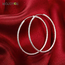Big Circle Earrings Elegant Silver-plated Earrings 1STL ELY