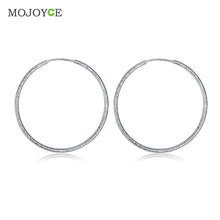Big Circle Earrings Elegant Silver-plated Earrings 1STL ELY