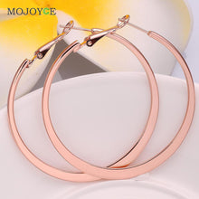 Big Circle Earrings Elegant Silver-plated Nickle 18K Gold Plated Earrings 1STL ELY