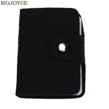 Black Business Cards Wallet Simplle Bag High Capacity Bank Credit Card ID Card Holder Pouch Case Bag Wallet Holder Money Bags ELY