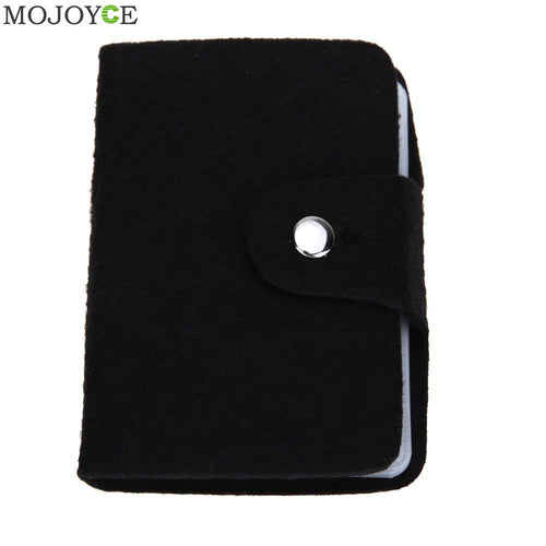 Black Business Cards Wallet Simplle Bag High Capacity Bank Credit Card ID Card Holder Pouch Case Bag Wallet Holder Money Bags ELY
