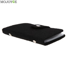 Black Business Cards Wallet Simplle Bag High Capacity Bank Credit Card ID Card Holder Pouch Case Bag Wallet Holder Money Bags ELY