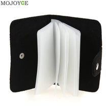 Black Business Cards Wallet Simplle Bag High Capacity Bank Credit Card ID Card Holder Pouch Case Bag Wallet Holder Money Bags ELY