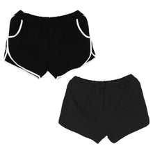 Black Leisure Women Shorts Fitness Beach Women Short Femme Stretch Pantalones ELY