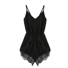 Black Rompers Womens Jumpsuit Lace Shorts Combinaison Femme Playsuit Jumpsuit Bodysuit Women Combinaison Short Femme 1STL ELY