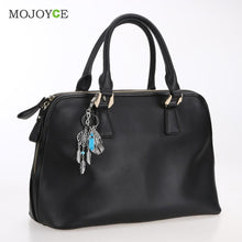 Blue Agate Keyring Silver Leaves Dreamcatcher Bag Car Keychain Jewelry ELY