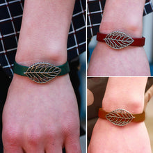 Bohemia Leather Ethnic Tribal Hand-woven Pendant Bracelet Braided Leather Charm Bracelet Bangles Wristband 1STL ELY