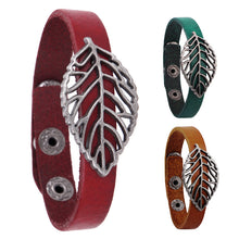 Bohemia Leather Ethnic Tribal Hand-woven Pendant Bracelet Braided Leather Charm Bracelet Bangles Wristband 1STL ELY