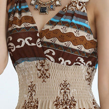 Bohemia Printing Dress Boho Beach Resort Long Dress Vestidos V-neck Lace Hook Flower One Size Women Dress Vestido ELY