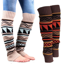 Bohemia Women Ladies Crochet Boot Cuffs Long Knit Boot Socks Leg Warmers Fall Boots Toppers Mixed Color Gaiters ELY