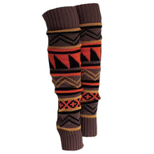 Bohemia Women Ladies Crochet Boot Cuffs Long Knit Boot Socks Leg Warmers Fall Boots Toppers Mixed Color Gaiters ELY