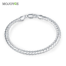 Bracelet Silver Plated Jewelry 5MM Style Bangle Chain Bracelet legant Silver Plated ELY