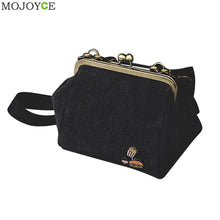 Brand Deisgner Corduroy Clip Shell Bag Mini Shoulder Bag Embroidery Tote Women Bag bolsa feminina ELY