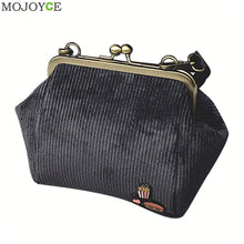 Brand Deisgner Corduroy Clip Shell Bag Mini Shoulder Bag Embroidery Tote Women Bag bolsa feminina ELY