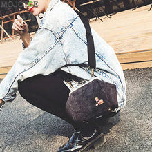 Brand Deisgner Corduroy Clip Shell Bag Mini Shoulder Bag Embroidery Tote Women Bag bolsa feminina ELY