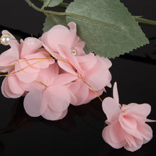 Bueaty Pink Silk Flowers With Pearls Tiara Comb Bride Headwear Wedding Bridal Hair Accessories Fine Jewelry with Hair Comb ELY