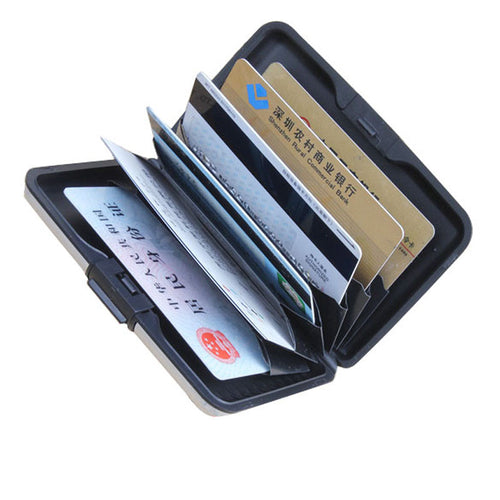 Business ID Name Credit Card Wallet Holder Aluminum Metal Case Box Waterproof 1S ELY