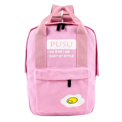 Candy Color Canvas Backpack Women Shoulder School Bags for Teenagers Rucksacks for Girls Bagpack Bolsa Mochila Feminina 1STL ELY