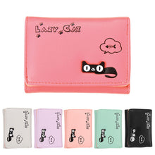 Candy Color Women Wallets Girl Purse Card Holder Cartoon PU Leather Clutch Bag Handbag carteira Womens Wallets and Purses ELY