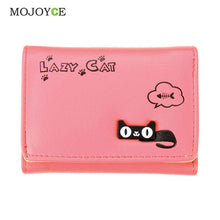 Candy Color Women Wallets Girl Purse Card Holder Cartoon PU Leather Clutch Bag Handbag carteira Womens Wallets and Purses ELY
