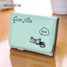 Candy Color Women Wallets Girl Purse Card Holder Cartoon PU Leather Clutch Bag Handbag carteira Womens Wallets and Purses ELY