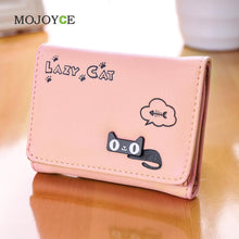 Candy Color Women Wallets Girl Purse Card Holder Cartoon PU Leather Clutch Bag Handbag carteira Womens Wallets and Purses ELY
