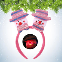 Cartoon Flashing Christmas Headband Light Up Hair Band Accessories 1STL ELY
