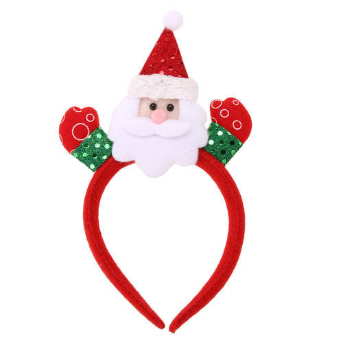 Cartoon Flashing Christmas Headband Light Up Hair Band Hair Accessories For Girls Stage Performance Accessories ELY
