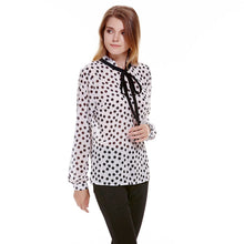 Casual Chiffon Women Blouse Long Sleeve Shirt Women Blusas femininas Women Tops Dot Print Blusa 1STL ELY