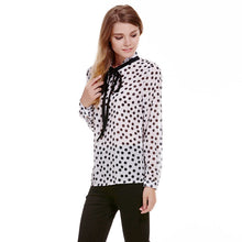 Casual Chiffon Women Blouse Long Sleeve Shirt Women Blusas femininas Women Tops Dot Print Blusa 1STL ELY