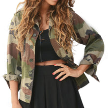 Casual Bomber Jacket Women Camouflage Sheath Outerwear Vogue Coat Women Cardigan jaqueta feminina Vogue Ladies Coat ELY