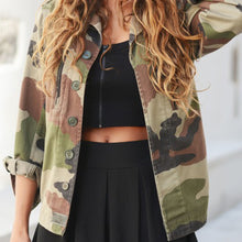 Casual Bomber Jacket Women Camouflage Sheath Outerwear Vogue Coat Women Cardigan jaqueta feminina Vogue Ladies Coat ELY