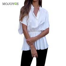 Casual Loose Short Sleeve Women Blouse Acetate Shirt Women blusas White Blouse Blusas Femininas Women Tops ELY