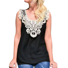 Casual Slim Sleeveless Tops Tanks Fmininas Women Vest Top Ladies Floral Lace Crochet Stitching Sleeveless Camis Chiffon ELY