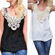 Casual Slim Sleeveless Tops Tanks Fmininas Women Vest Top Ladies Floral Lace Crochet Stitching Sleeveless Camis Chiffon ELY