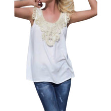 Casual Slim Sleeveless Tops Tanks Fmininas Women Vest Top Ladies Floral Lace Crochet Stitching Sleeveless Camis Chiffon ELY