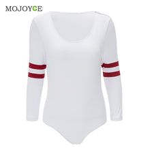 Casual Stretchy Leotard Jumpsuit Women Long Sleeve Bodysuit Short Jumpsuit Combinaison Femme Rompers Playsuit ELY