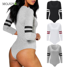 Casual Stretchy Leotard Jumpsuit Women Long Sleeve Bodysuit Short Jumpsuit Combinaison Femme Rompers Playsuit ELY