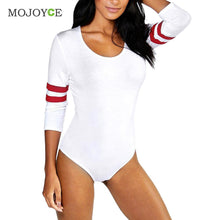 Casual Stretchy Leotard Jumpsuit Women Long Sleeve Bodysuit Short Jumpsuit Combinaison Femme Rompers Playsuit ELY