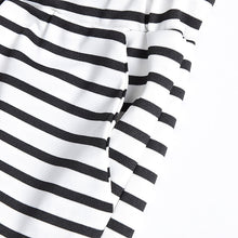 Casual sexy white striped pants slim elastic high waist women trousers bodycon knitted long pants ELY