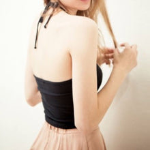 Cat Print Cropped Feminino Halter Tank Tops Vest Black Women Crop Tops Embroidery Cat Face Crop Tops Women Shirt Blusa 1STL ELY