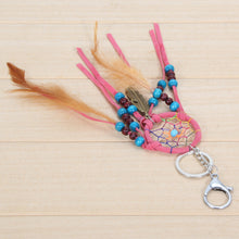 Catcher With Feathers Wall Hanging Decoration Keychain Bag Pendant 1STL ELY